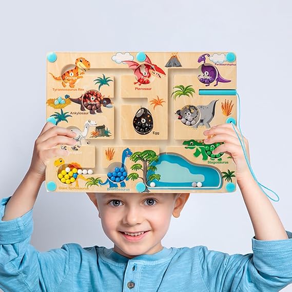 Magnetic Dinosaur Matching Montessori Toy