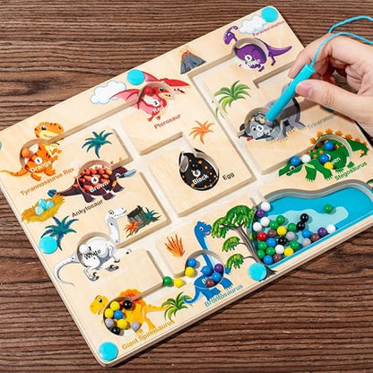 Magnetic Dinosaur Matching Montessori Toy